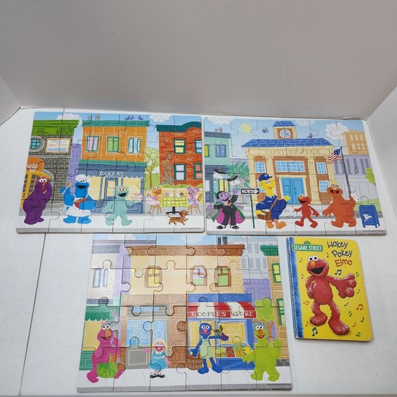 Sesame Street Puzzles Book lot - Picture 1 of 5